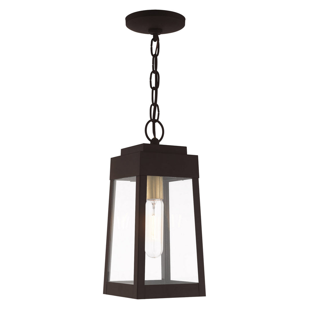 Livex Lighting 20854-07  Oslo Outdoor Bronze W/ Antique Brass