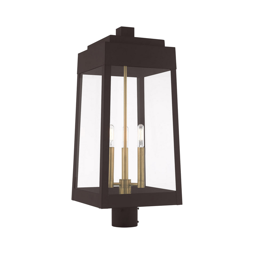 Livex Lighting 20859-07  Oslo Outdoor Bronze W/ Antique Brasss