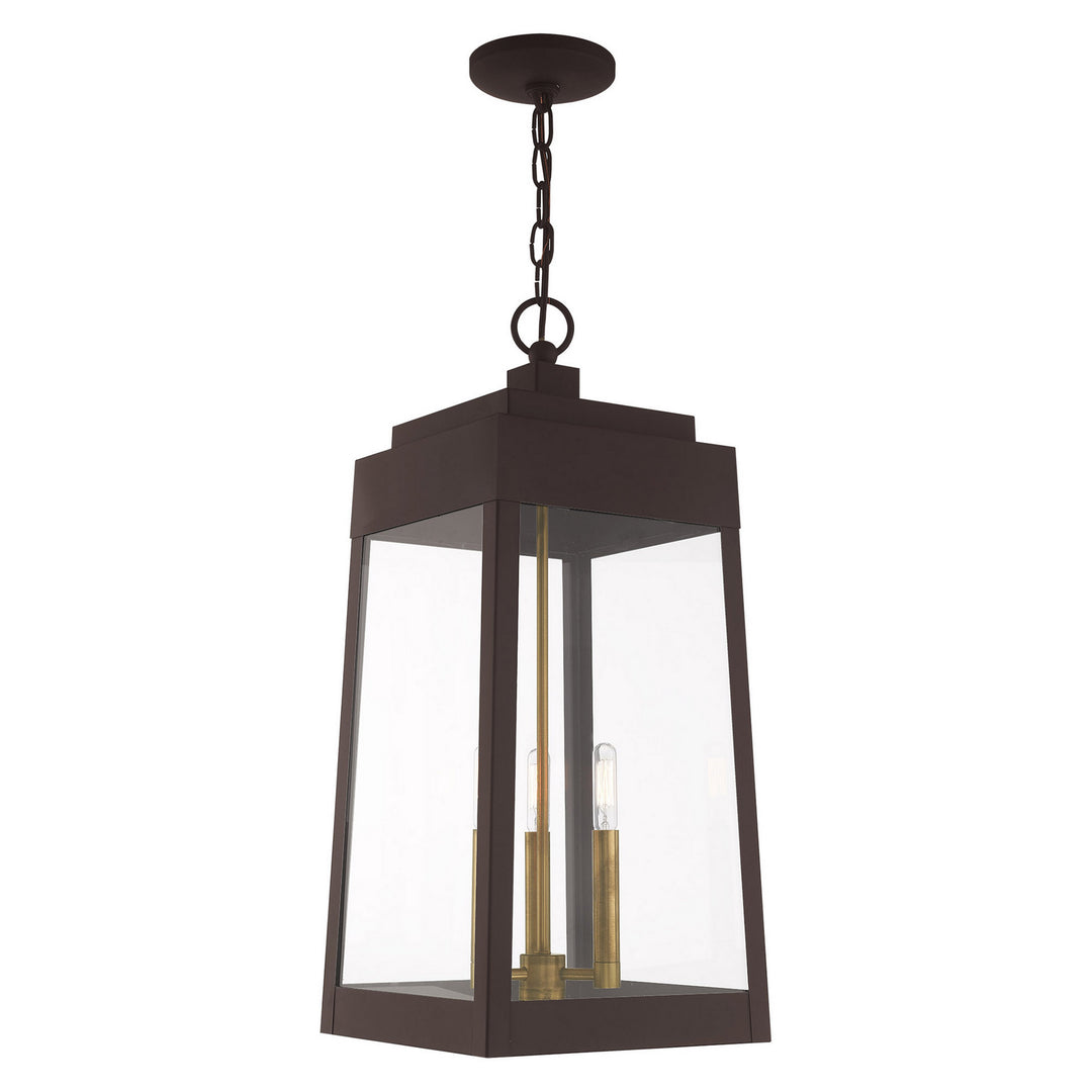 Livex Lighting 20860-07  Oslo Outdoor Bronze W/ Antique Brasss