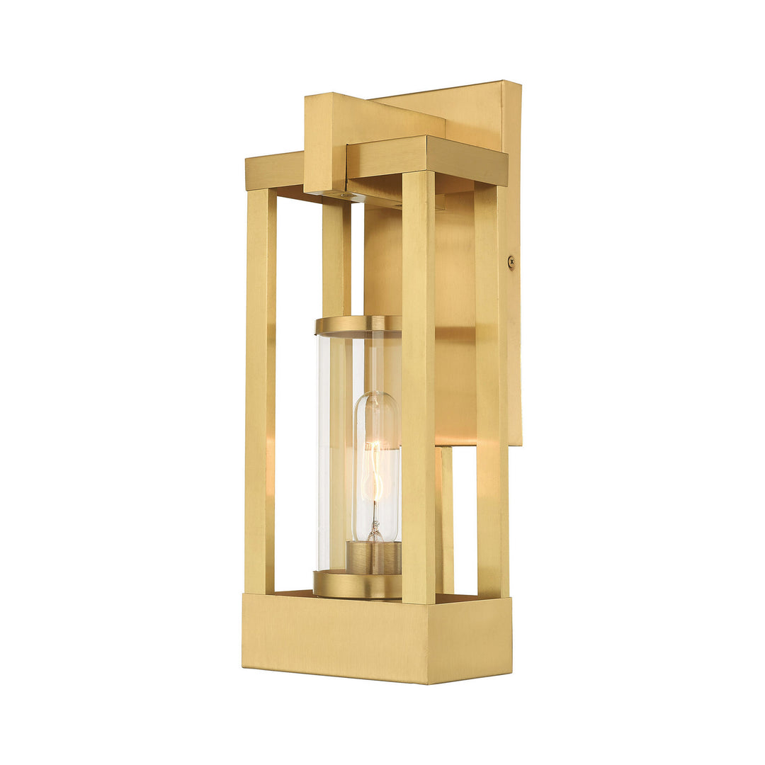 Livex Lighting 20992-12  Delancey Outdoor Satin Brass