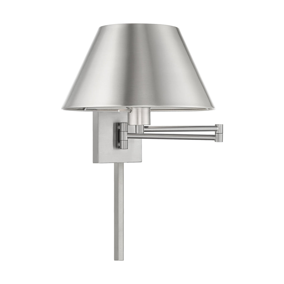 Livex Lighting 40030-91  Swing Arm Wall Lamps Lamp Brushed Nickel