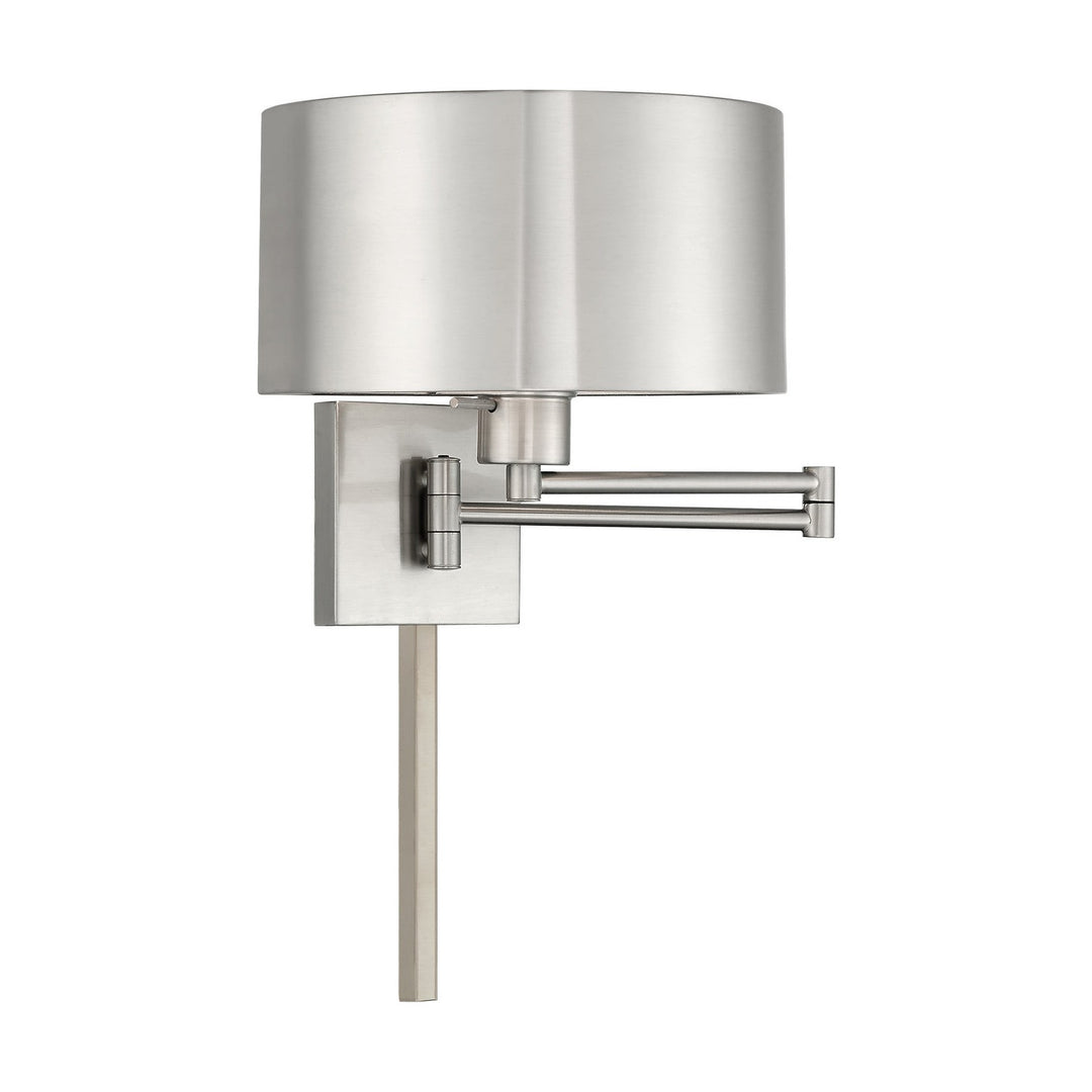 Livex Lighting 40034-91  Swing Arm Wall Lamps Lamp Brushed Nickel