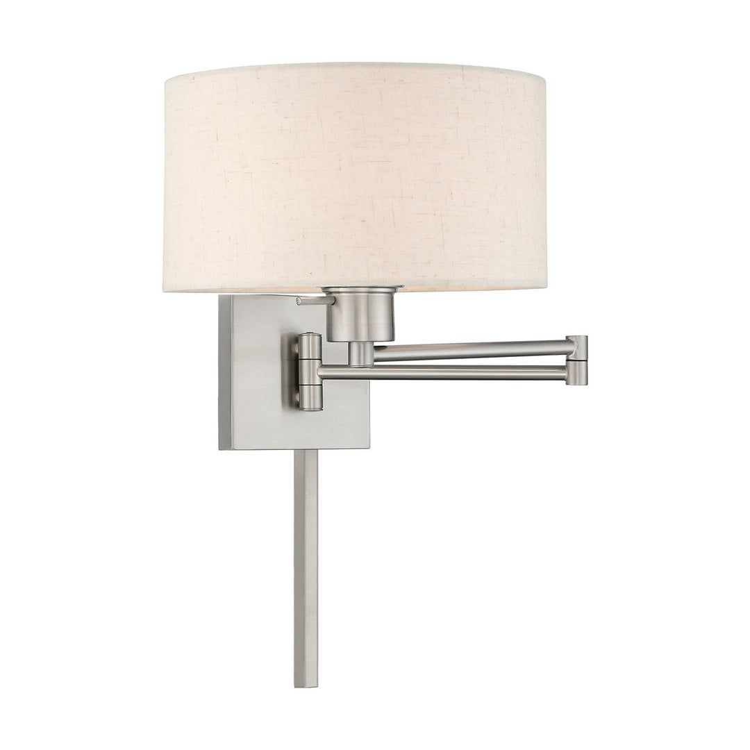 Livex Lighting 40037-91  Swing Arm Wall Lamps Lamp Brushed Nickel