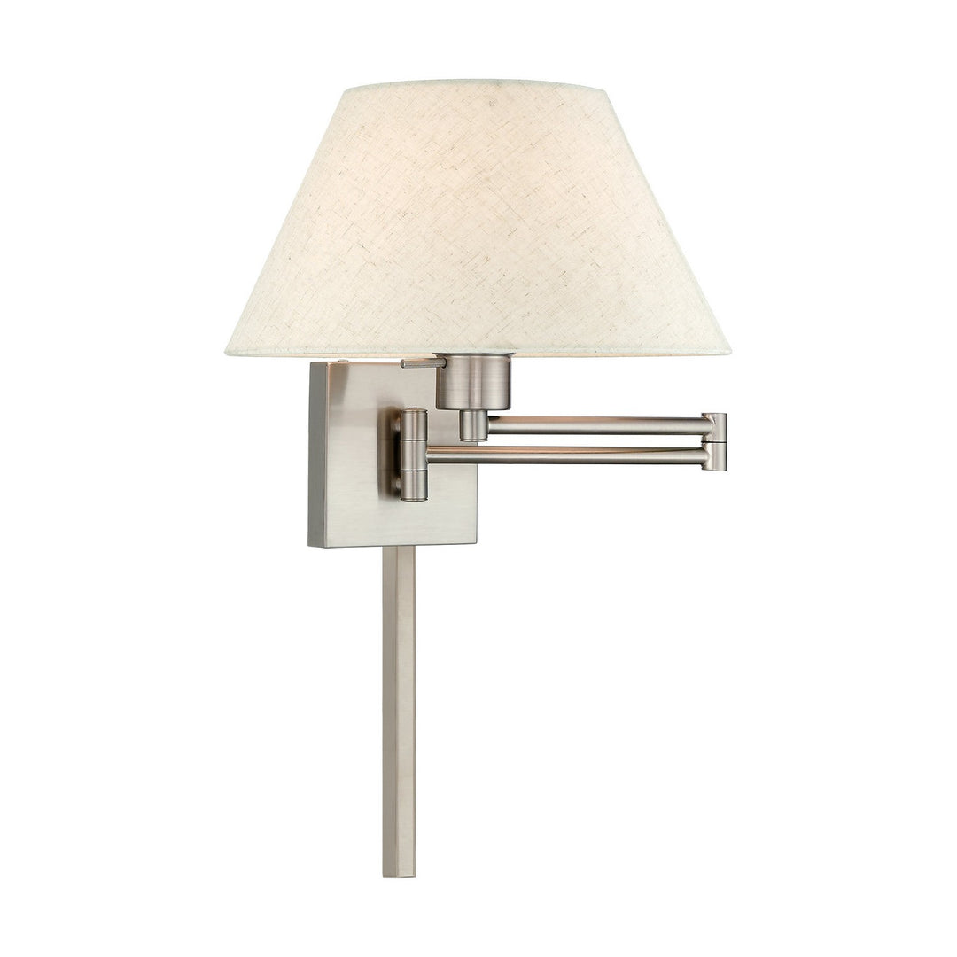 Livex Lighting 40038-91  Swing Arm Wall Lamps Lamp Brushed Nickel