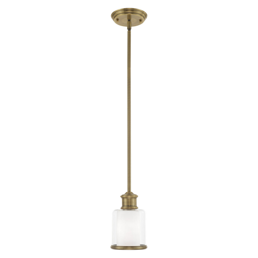 Livex Middlebush 40210-01 Pendant Light - Antique Brass