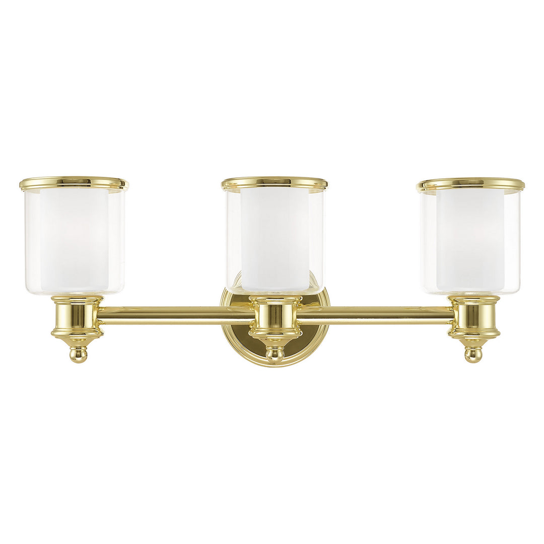 Livex Middlebush 40213-02 Bath Vanity Light 24 in. wide - Polished Brass