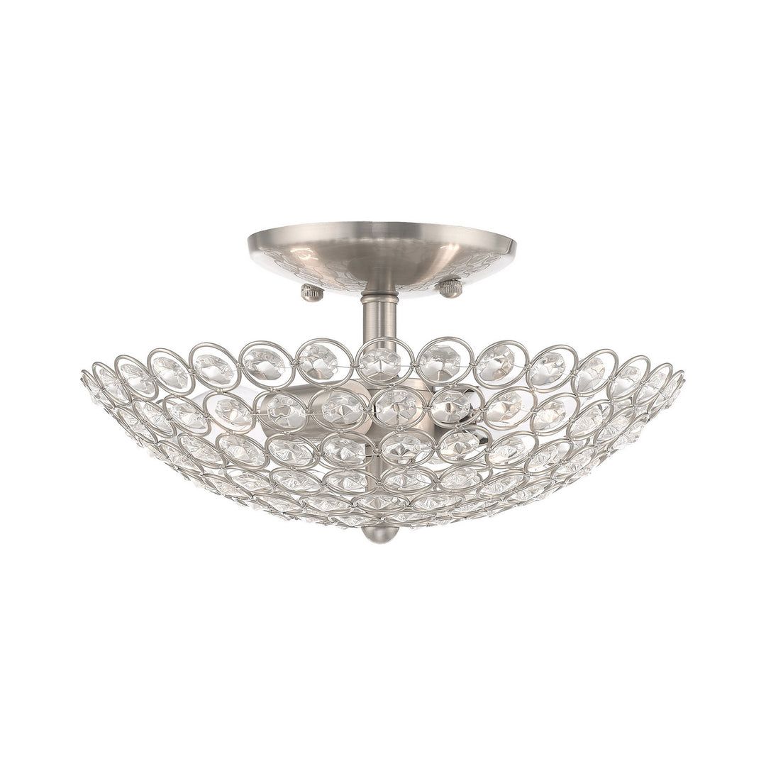 Livex Cassandra 40441-91 Ceiling Light - Brushed Nickel