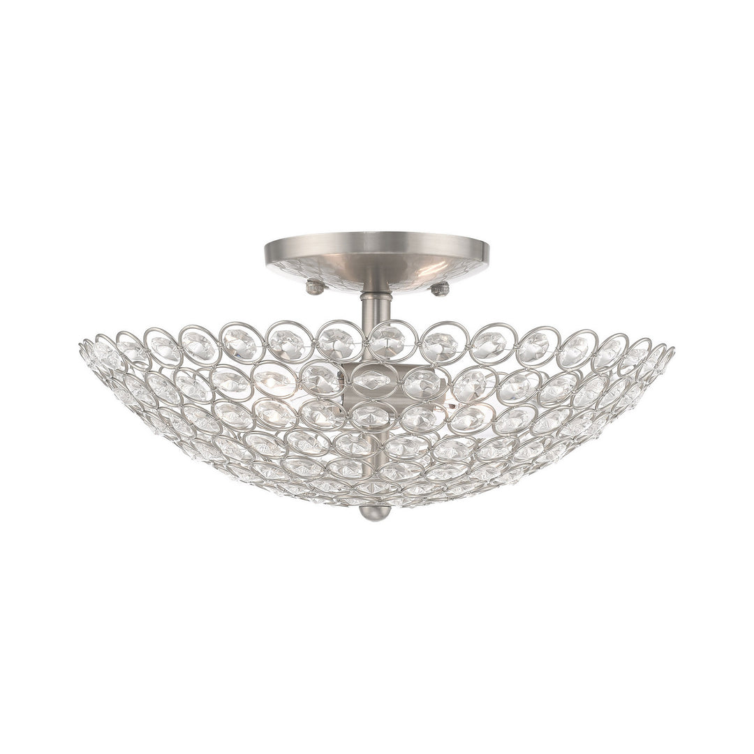 Livex Cassandra 40443-91 Ceiling Light - Brushed Nickel