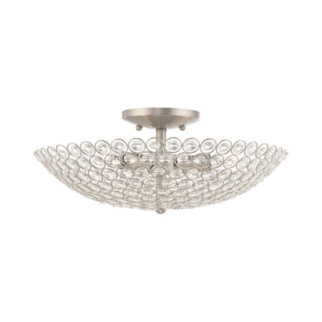 Livex Cassandra 40446-91 Ceiling Light - Brushed Nickel