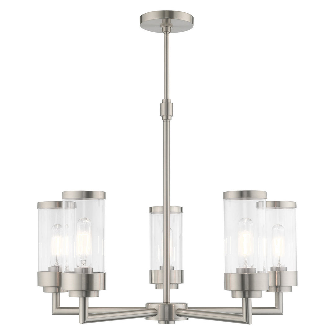 Livex Hillcrest 40475-91 Chandelier Light - Brushed Nickel