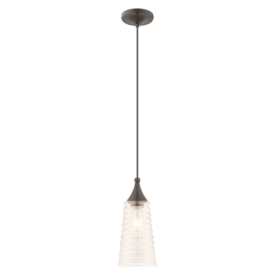 Livex Hand Blown Art Glass Mini Pendants 40648-92 Pendant Light - English Bronze