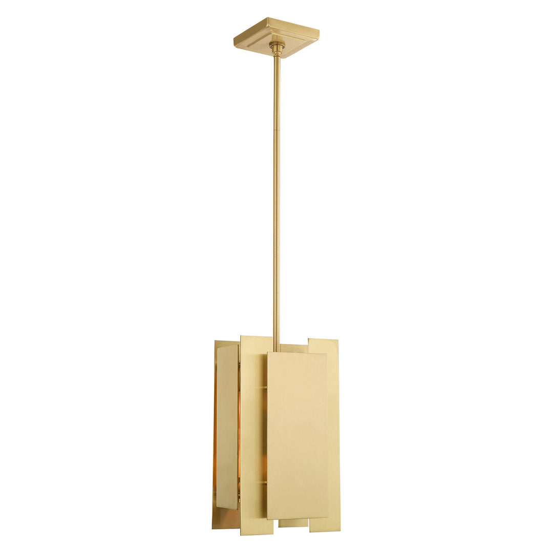 Livex Varick 40691-12 Pendant Light - Satin Brass
