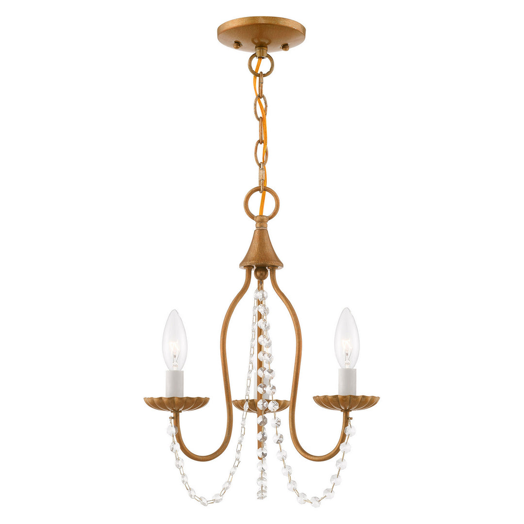 Livex Alessia 40793-48 Chandelier Light - Antique Gold Leaf