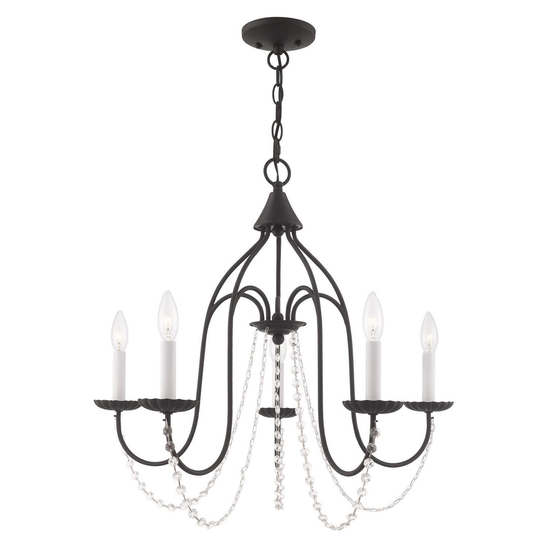 Livex Alessia 40795-04 Chandelier Light - Black