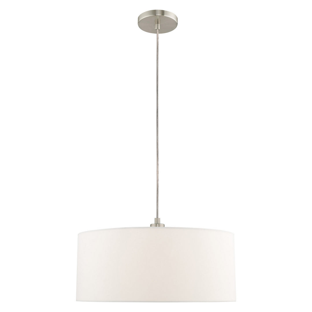 Livex Meridian 41090-91 Pendant Light - Brushed Nickel