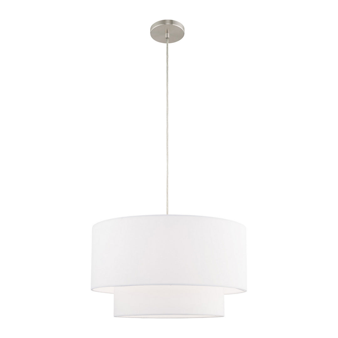 Livex Meridian 41098-91 Pendant Light - Brushed Nickel