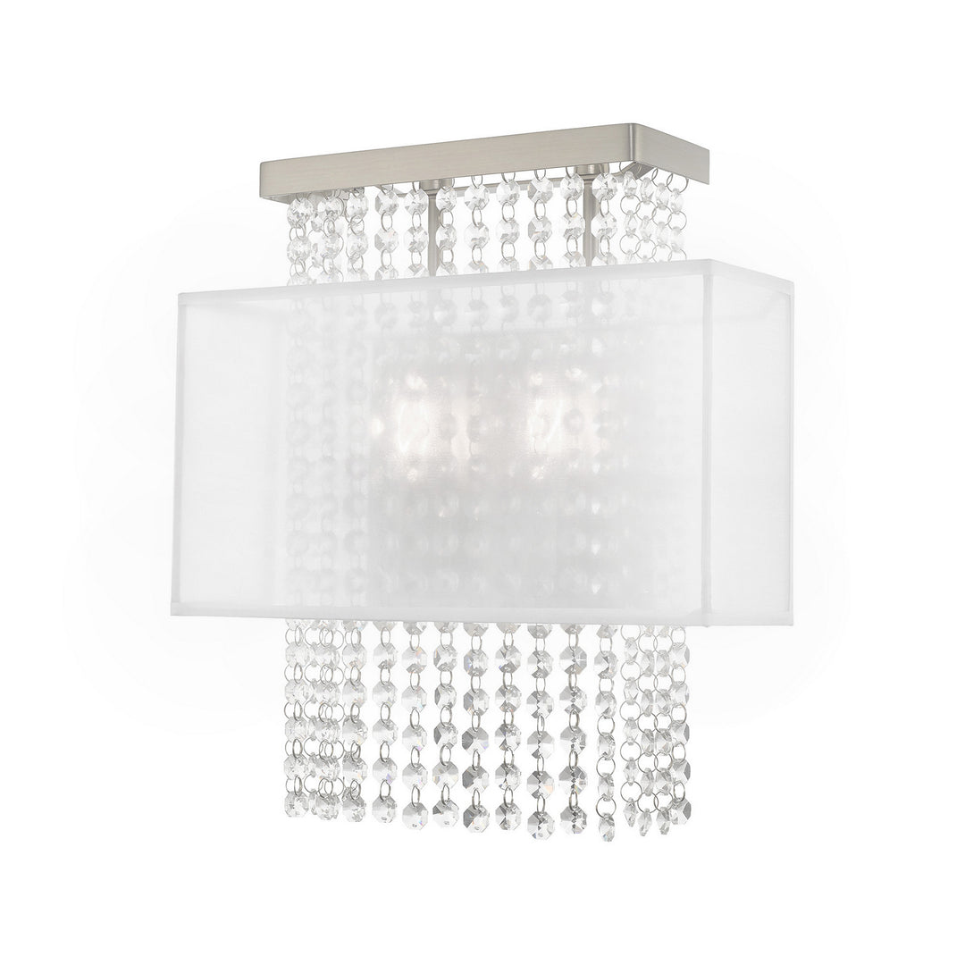 Livex Bella Vista 41120-91 Wall Sconce Light - Brushed Nickel