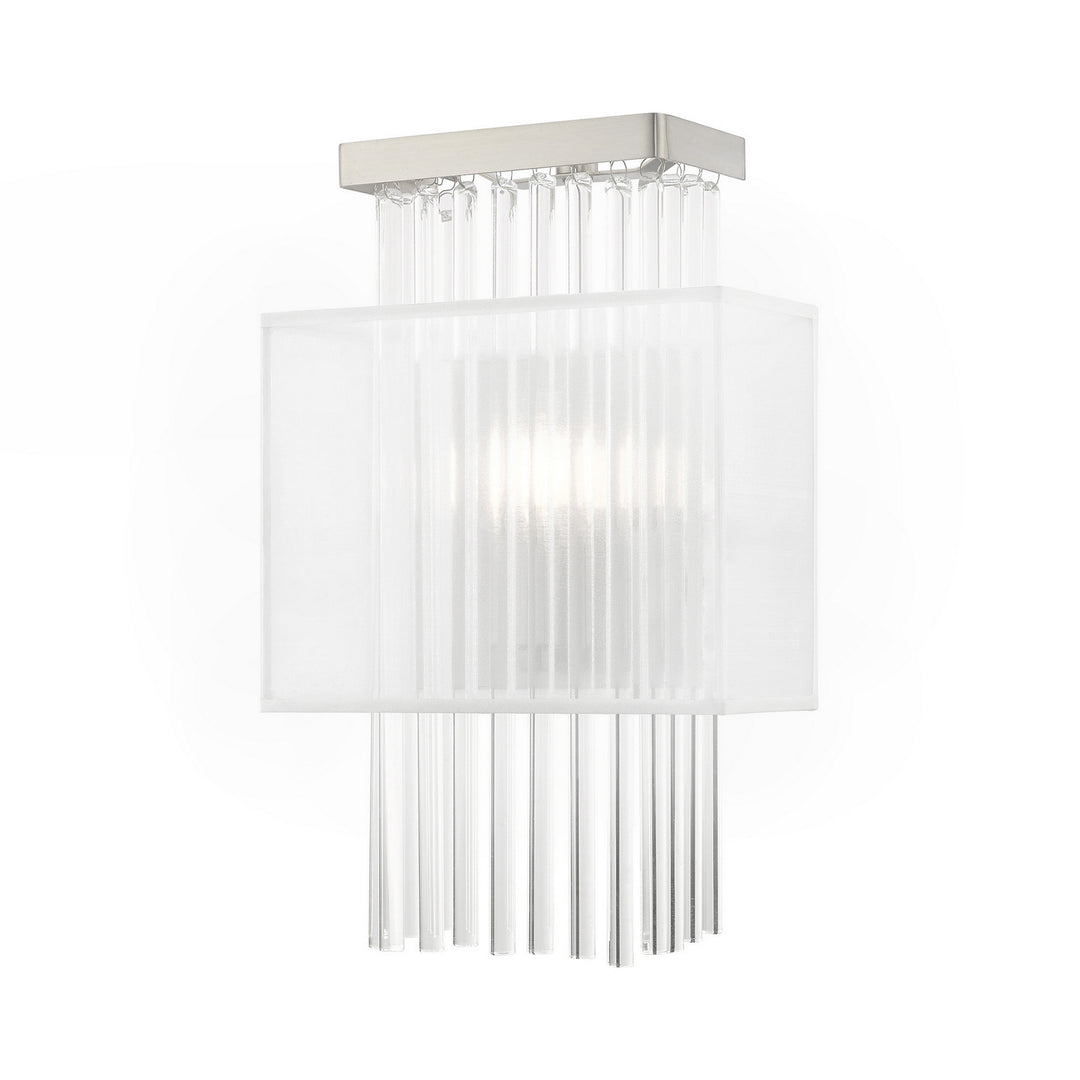 Livex Alexis 41140-91 Wall Sconce Light - Brushed Nickel