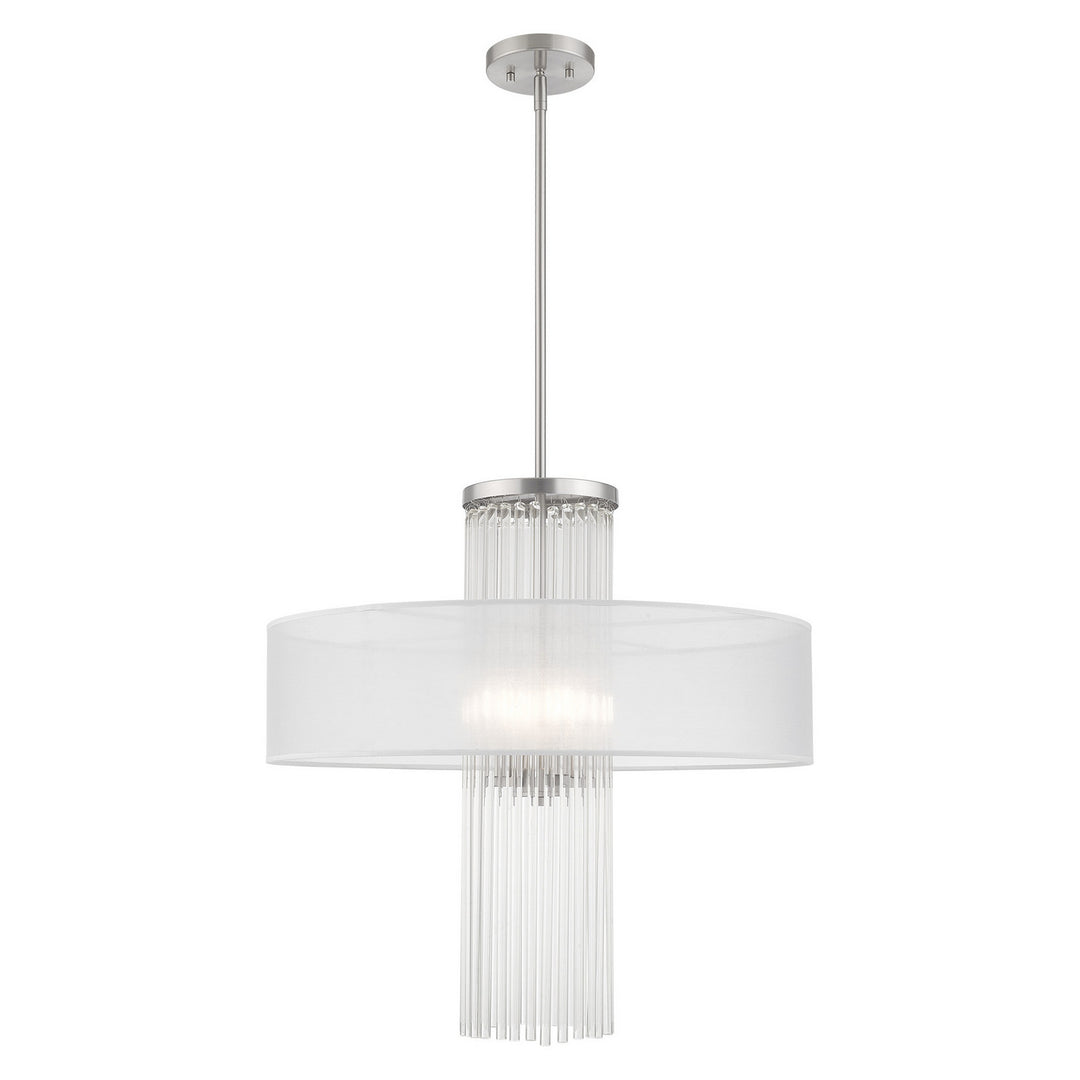 Livex Alexis 41142-91 Chandelier Light - Brushed Nickel