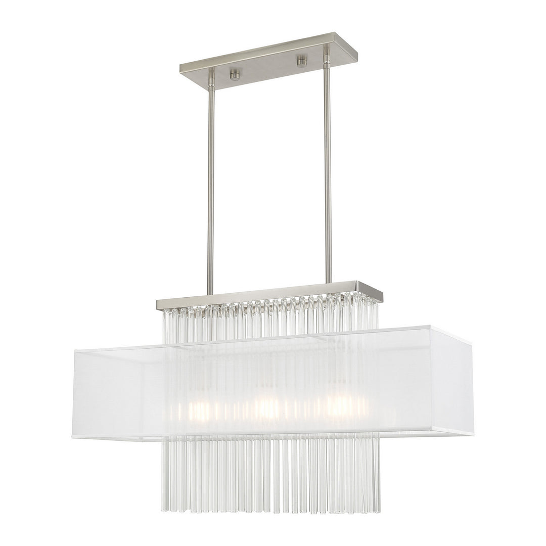 Livex Alexis 41143-91 Pendant Light - Brushed Nickel