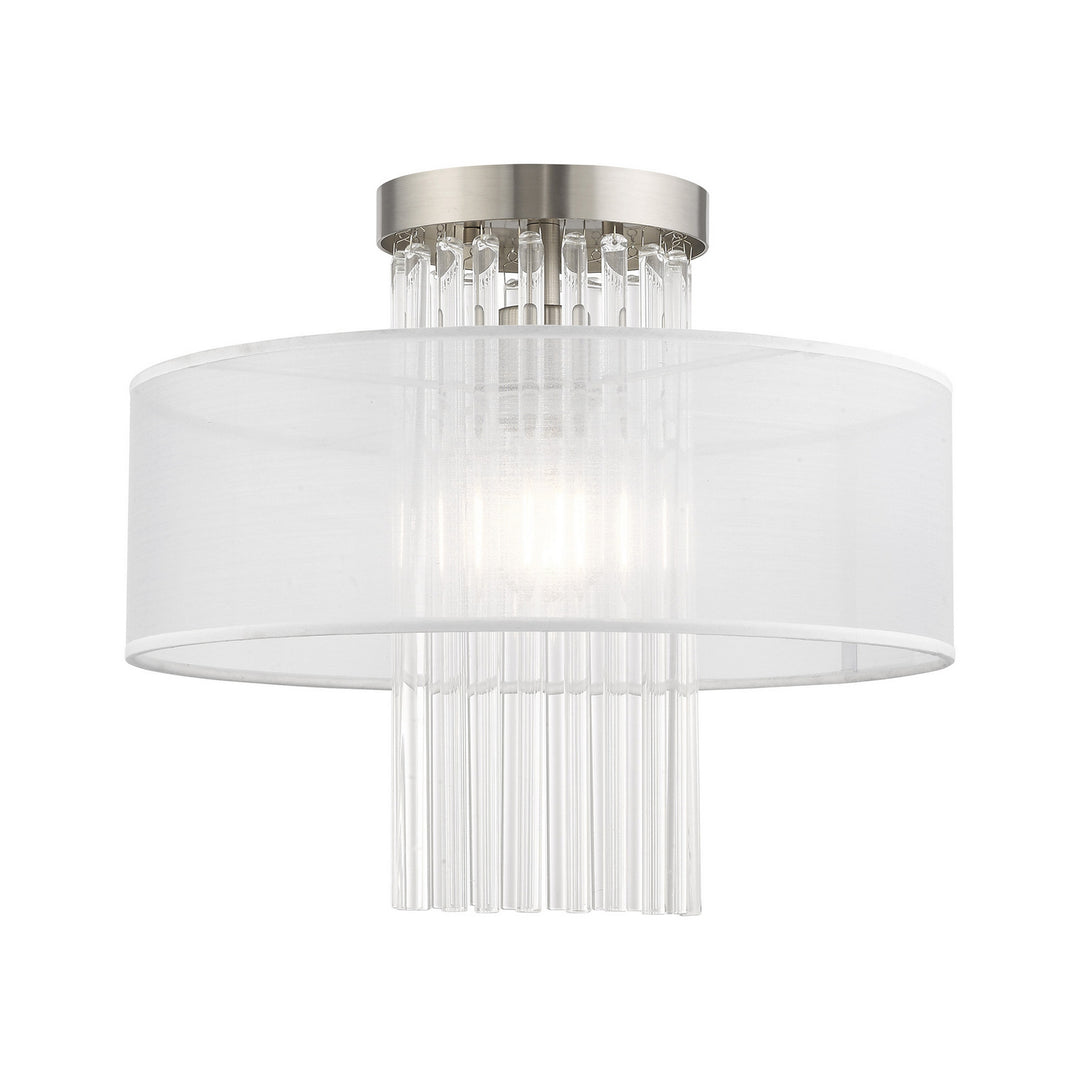 Livex Alexis 41146-91 Ceiling Light - Brushed Nickel