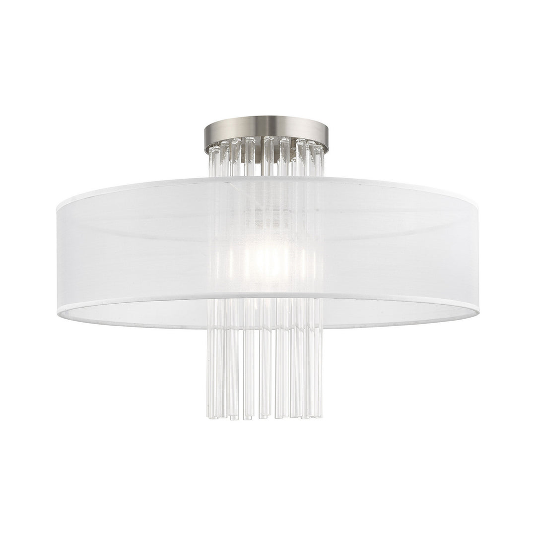 Livex Alexis 41147-91 Ceiling Light - Brushed Nickel