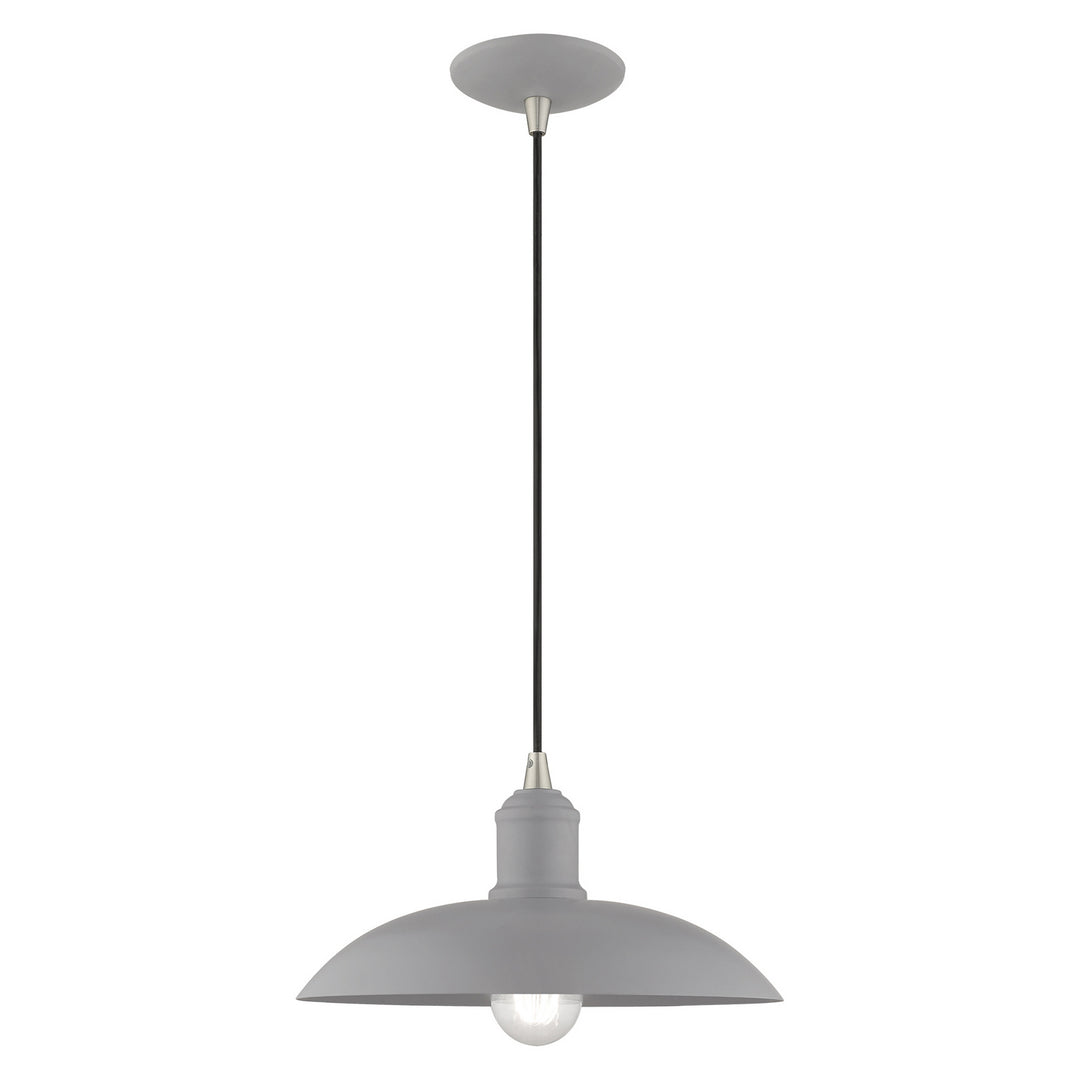 Livex Metal Shade Mini Pendants 41193-80 Pendant Light - Nordic Gray