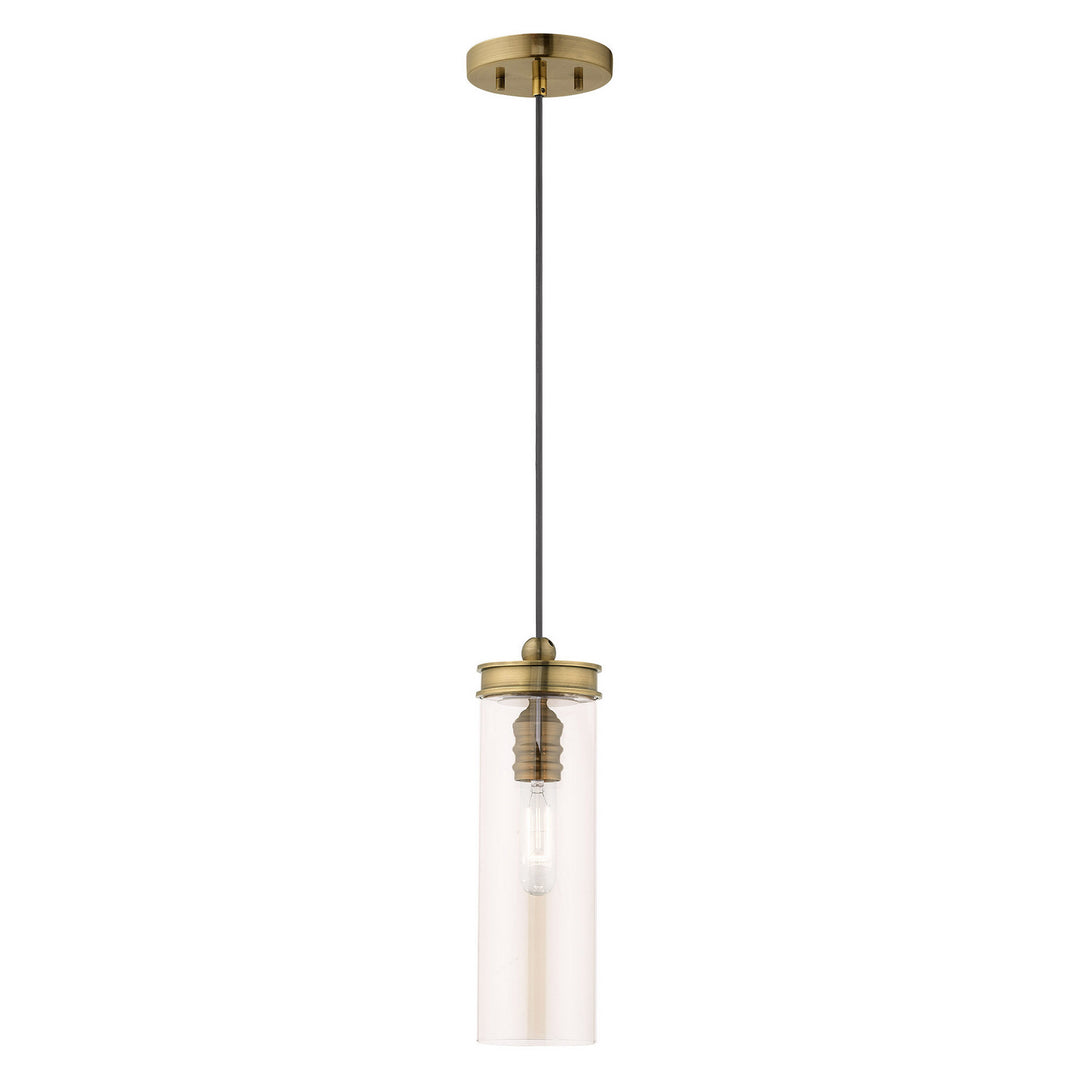 Livex Devoe 41227-01 Pendant Light - Antique Brass