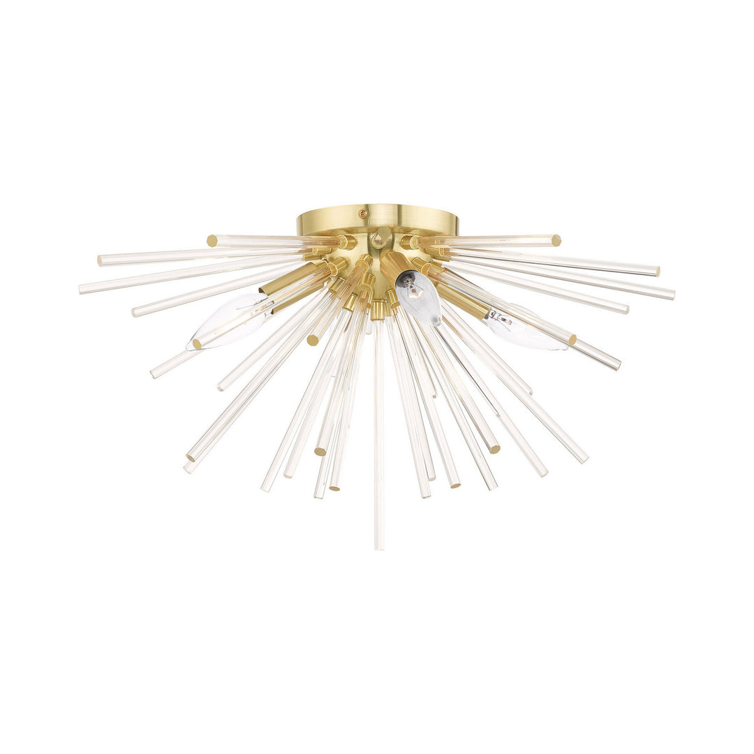 Livex Utopia 41250-12 Ceiling Light - Satin Brass