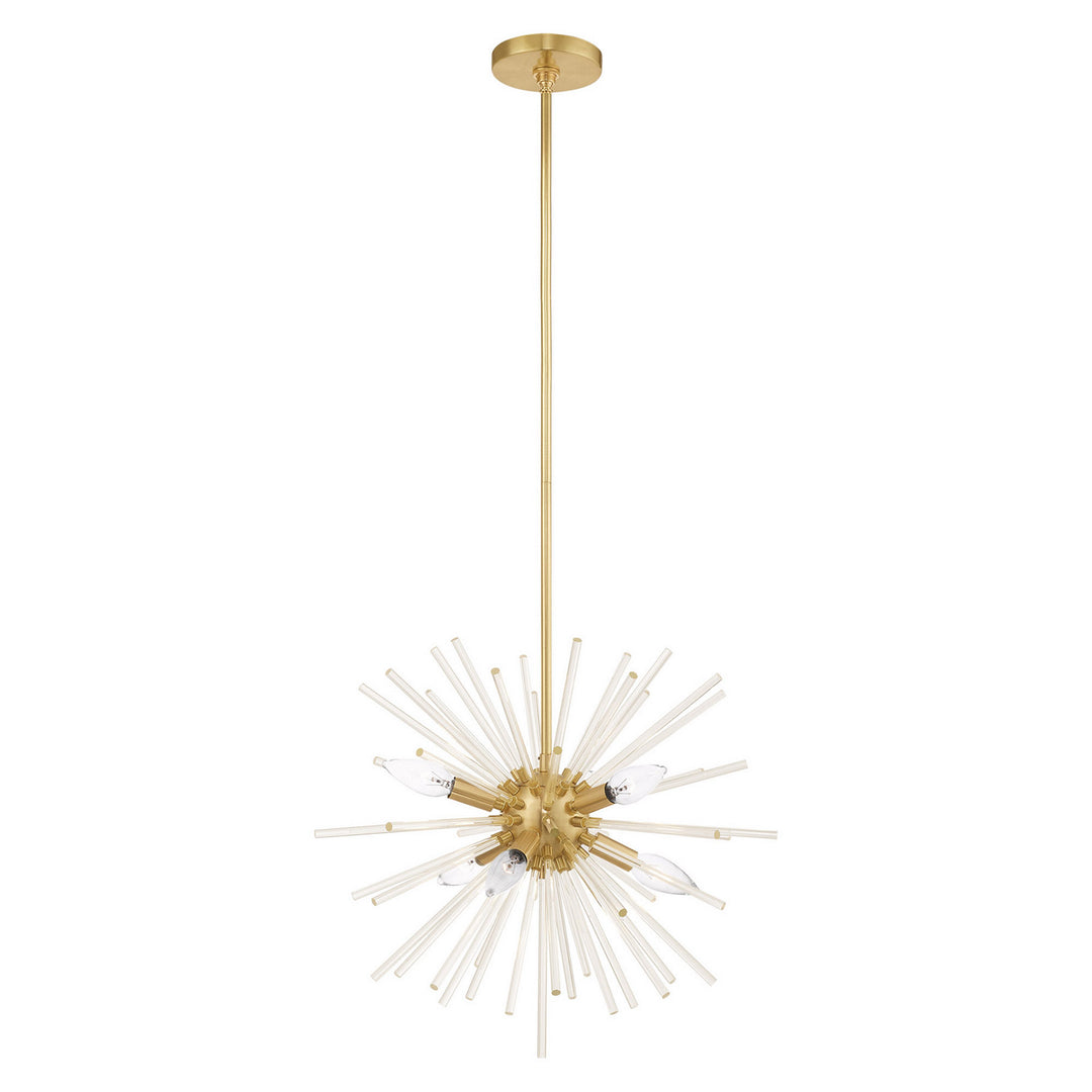 Livex Utopia 41254-12 Pendant Light - Satin Brass