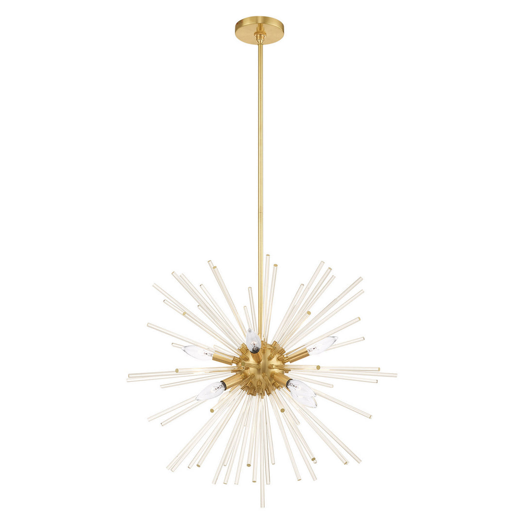 Livex Utopia 41256-12 Chandelier Light - Satin Brass