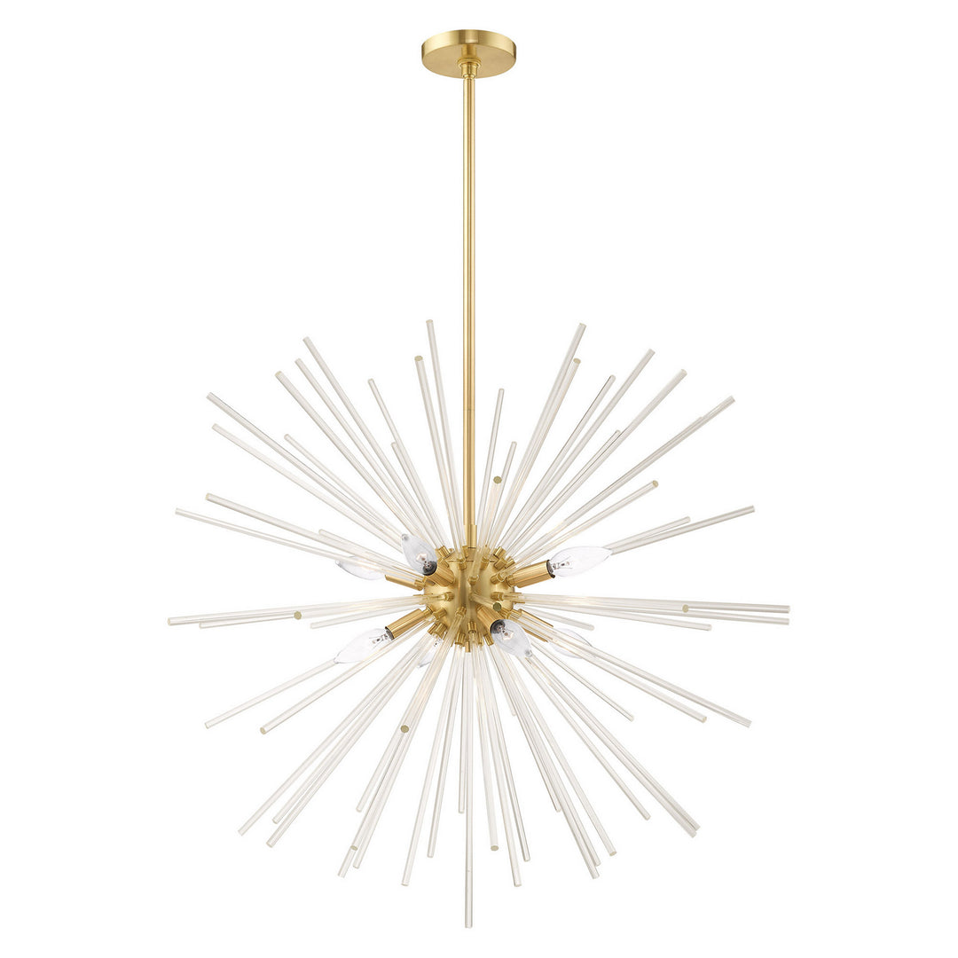 Livex Utopia 41258-12 Chandelier Light - Satin Brass