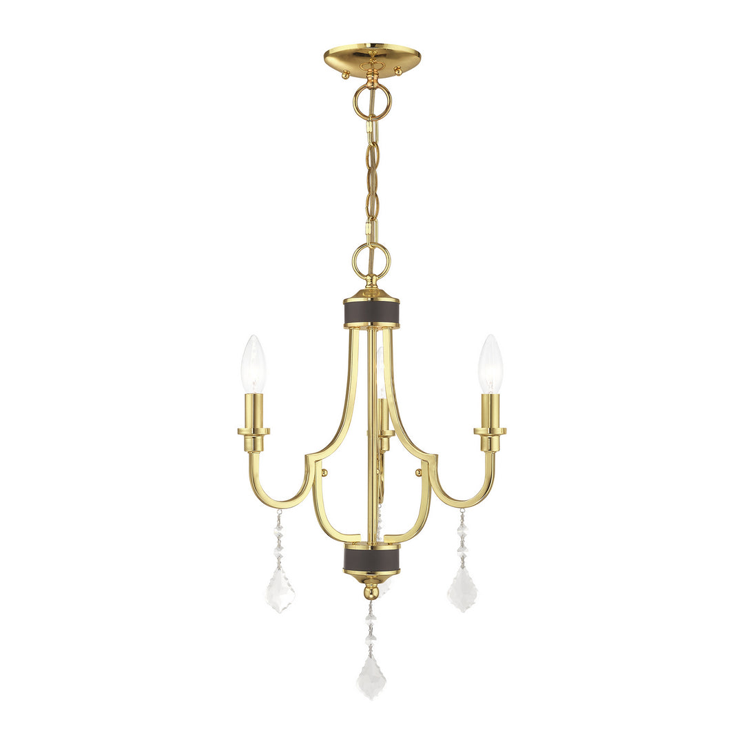 Livex Glendale 41273-02 Chandelier Light - Polished Brass w/ Bronzes