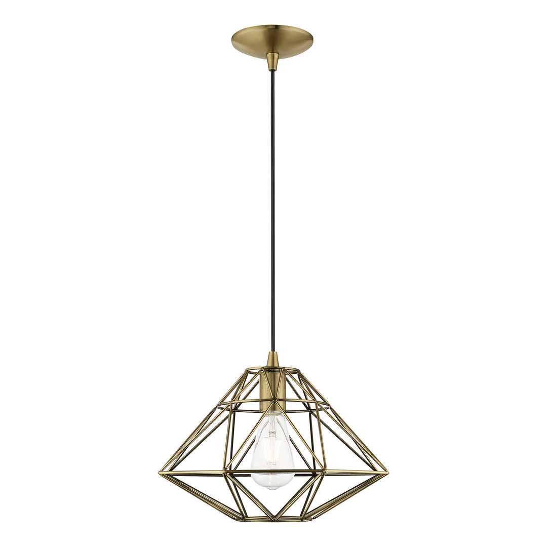 Livex Knox 41323-01 Pendant Light - Antique Brass