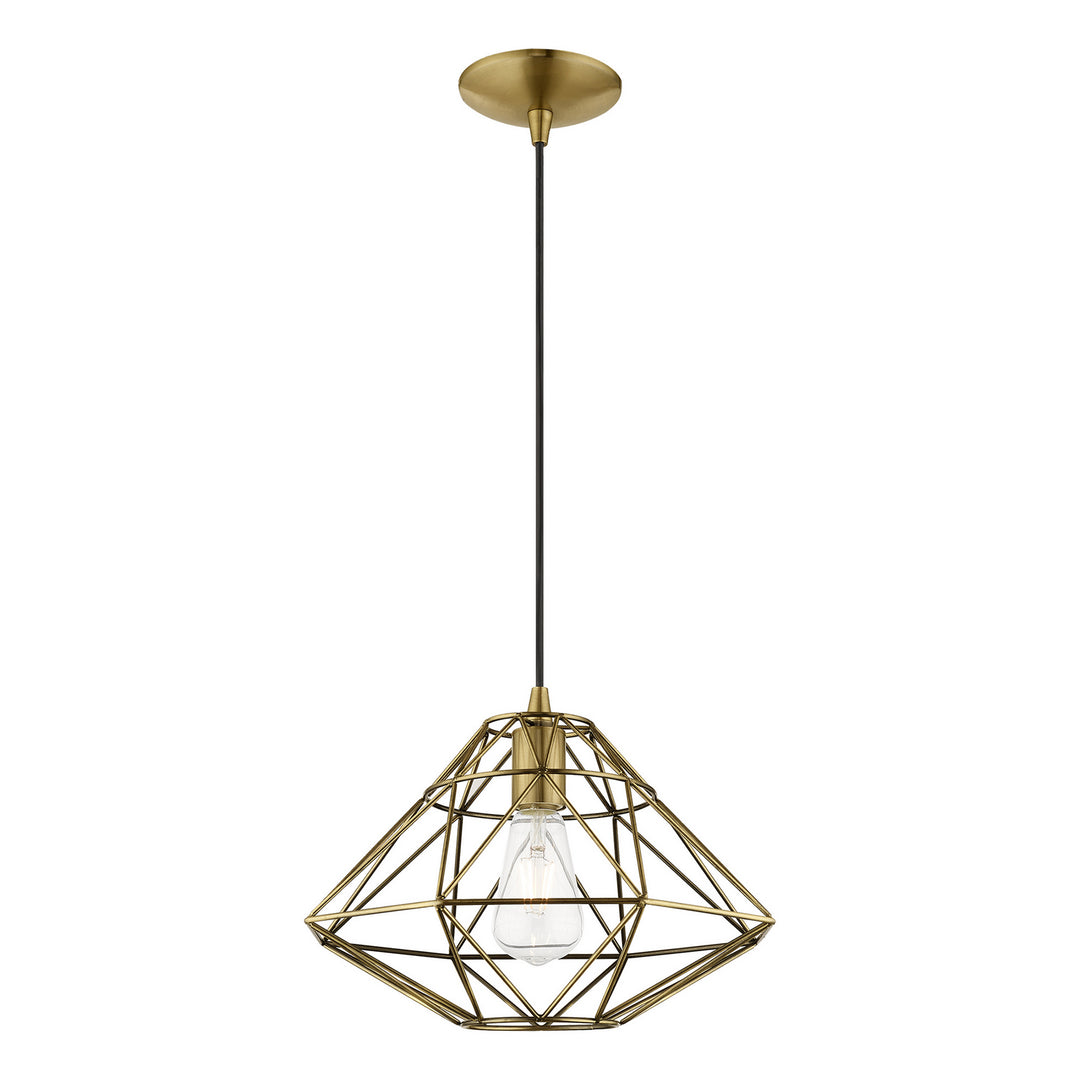 Livex Knox 41323-01 Pendant Light - Antique Brass