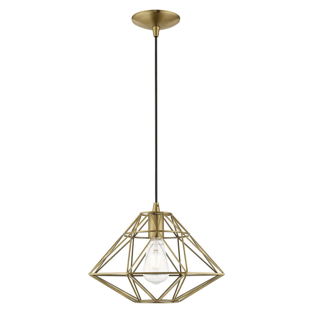 Livex Knox 41323-01 Pendant Light - Antique Brass