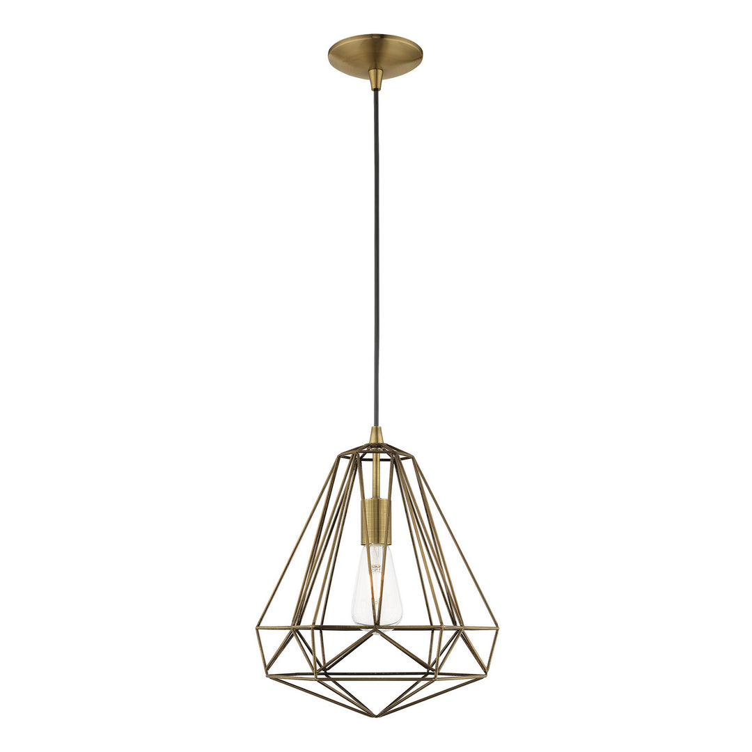 Livex Knox 41324-01 Pendant Light - Antique Brass