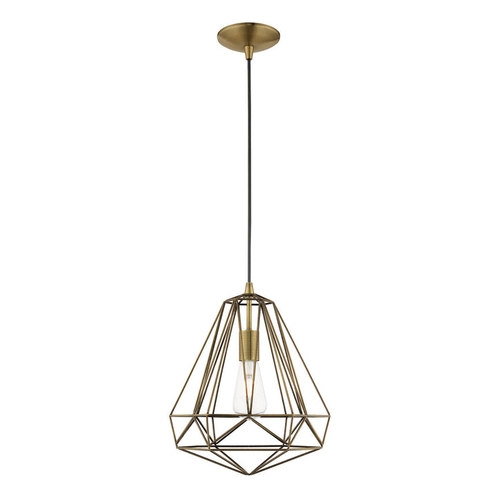 Livex Knox 41324-01 Pendant Light - Antique Brass