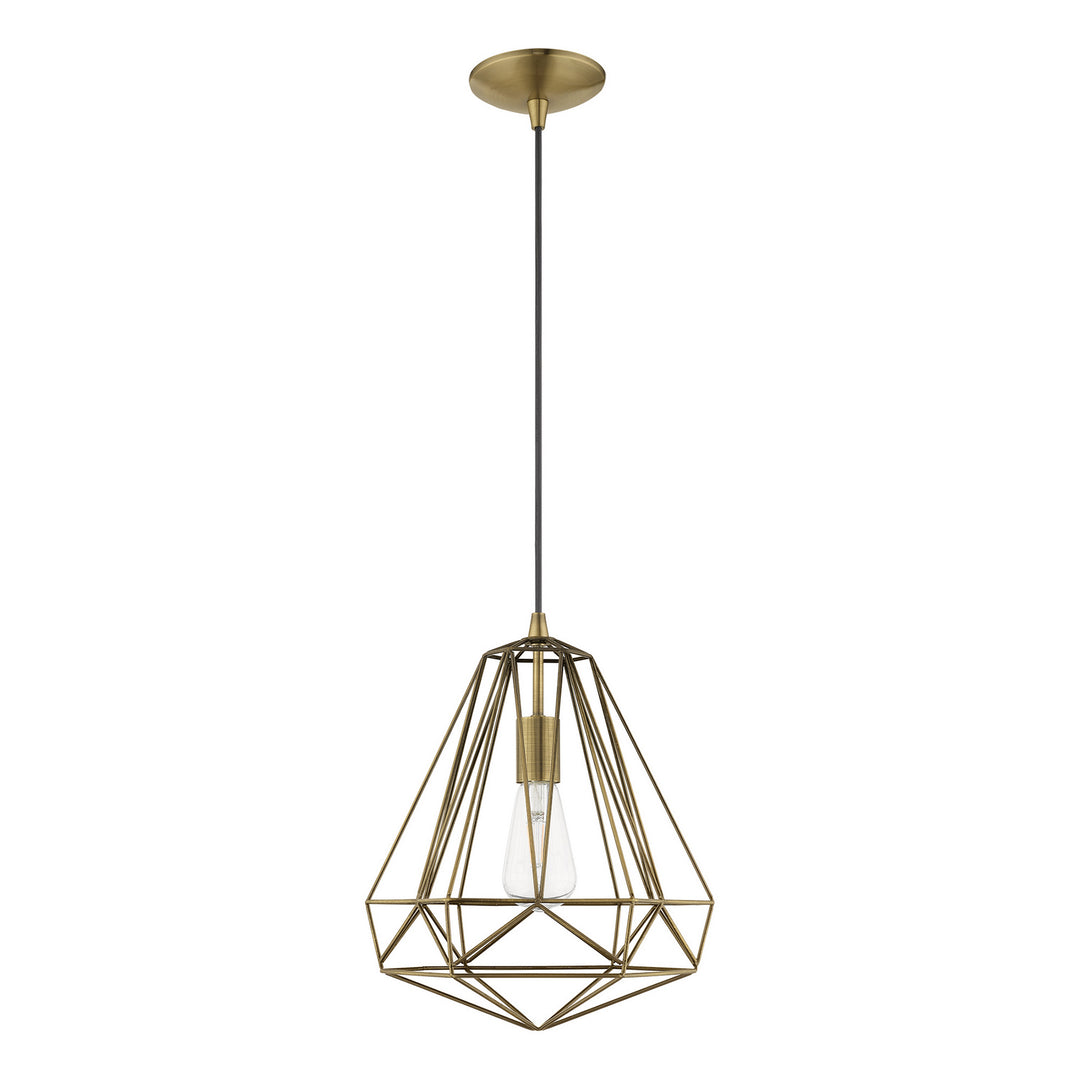 Livex Knox 41324-01 Pendant Light - Antique Brass