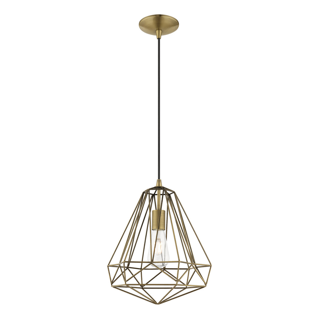 Livex Knox 41324-01 Pendant Light - Antique Brass
