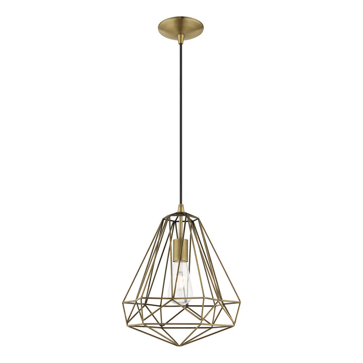 Livex Knox 41324-01 Pendant Light - Antique Brass