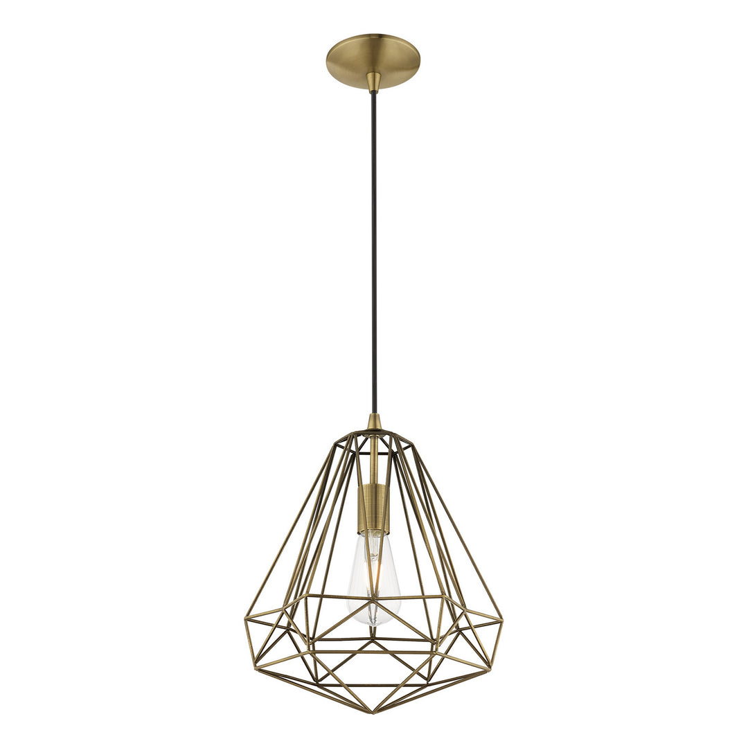 Livex Knox 41324-01 Pendant Light - Antique Brass