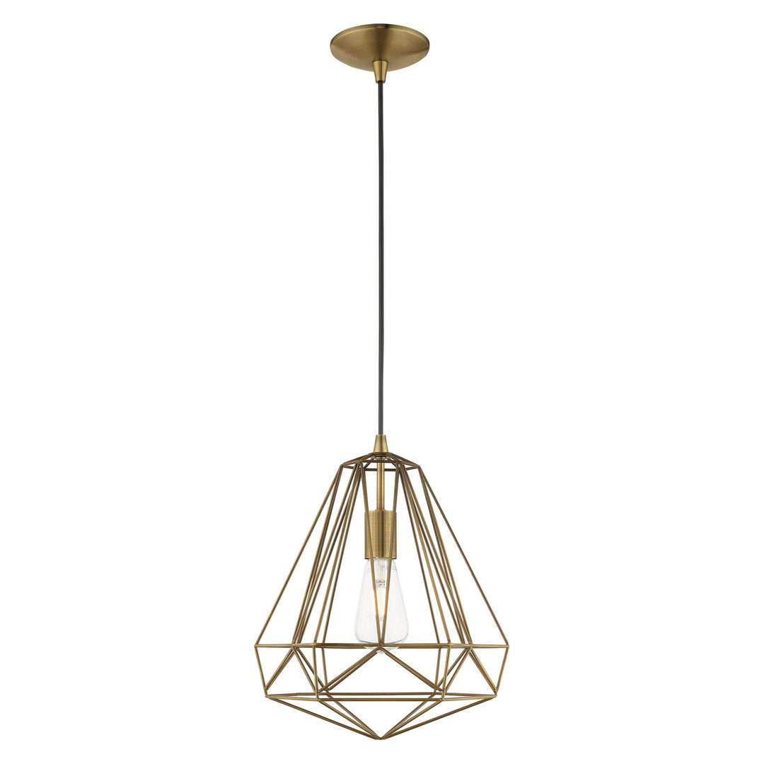 Livex Knox 41324-01 Pendant Light - Antique Brass