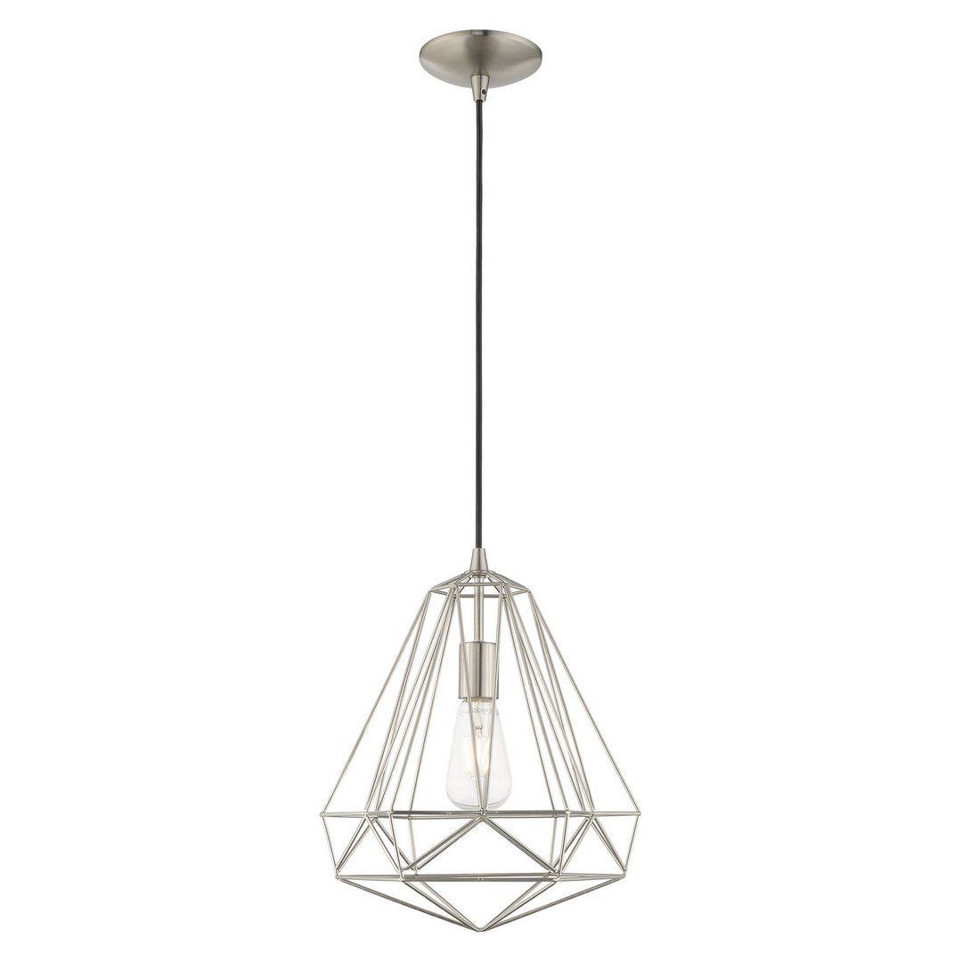 Livex Knox 41324-91 Pendant Light - Brushed Nickel
