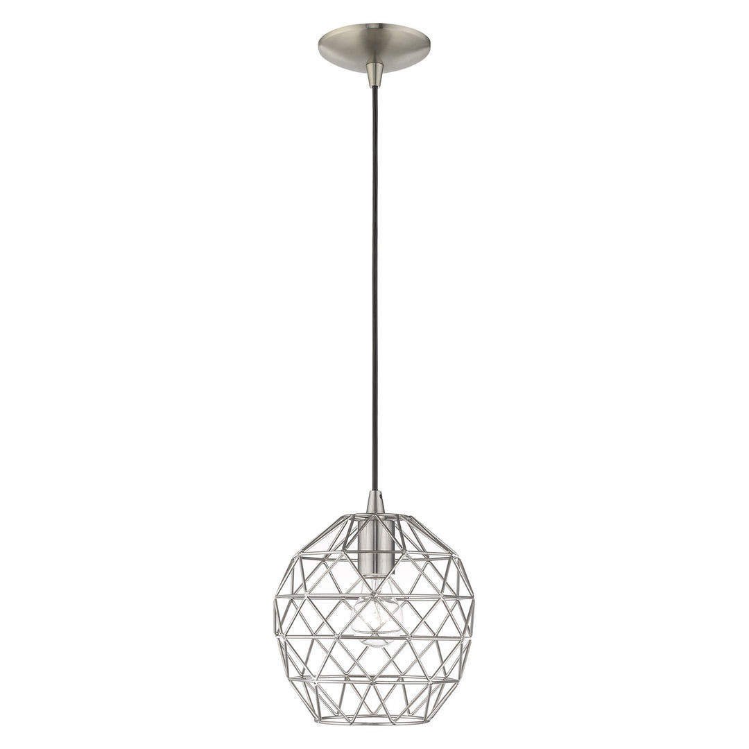 Livex Geometrix 41326-91 Pendant Light - Brushed Nickel
