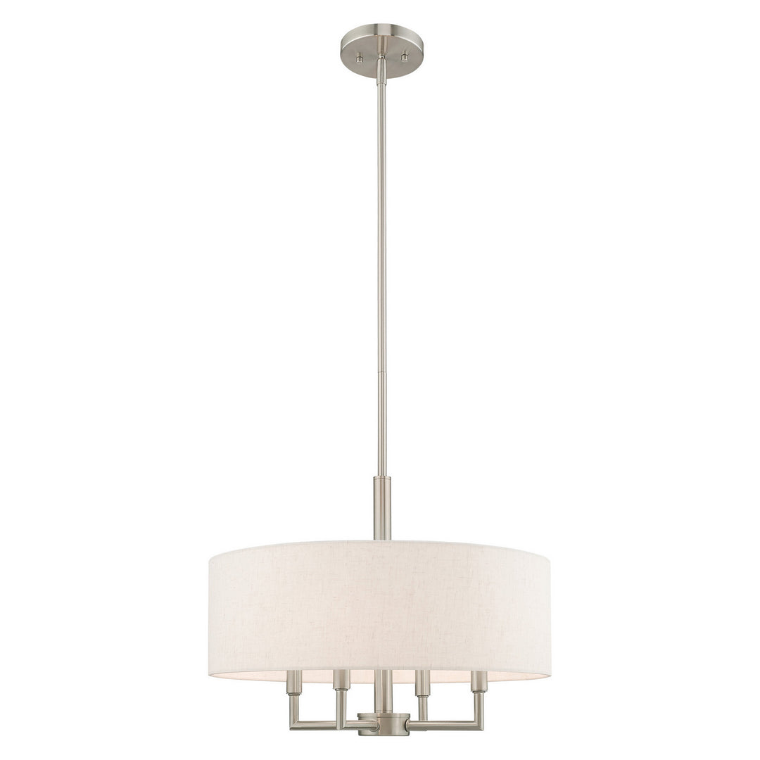 Livex Meridian 42604-91 Chandelier Light - Brushed Nickel