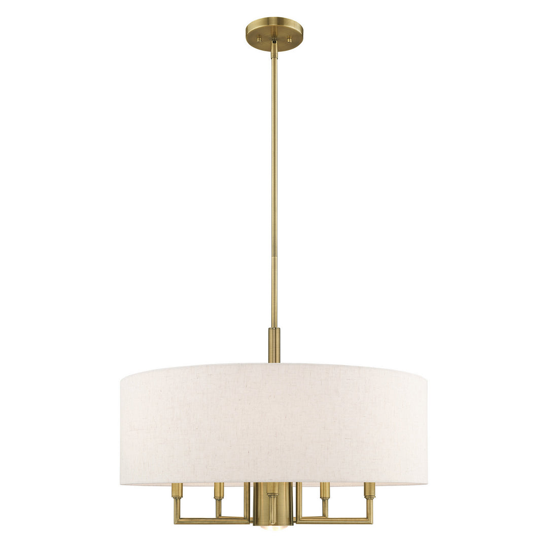 Livex Monroe 42605-01 Chandelier Light - Antique Brass