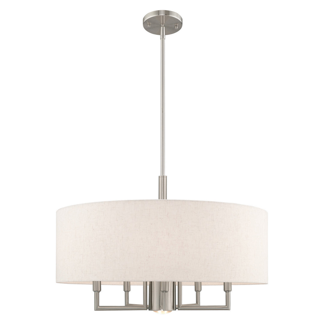 Livex Meridian 42605-91 Chandelier Light - Brushed Nickel
