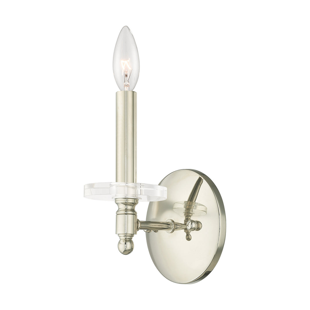 Livex Bennington 42701-35 Wall Sconce Light - Polished Nickel