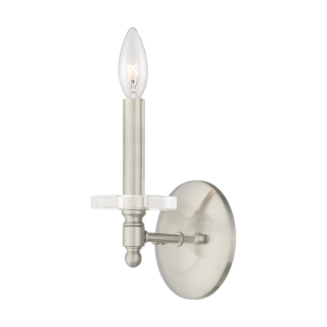 Livex Bennington 42701-91 Wall Sconce Light - Brushed Nickel